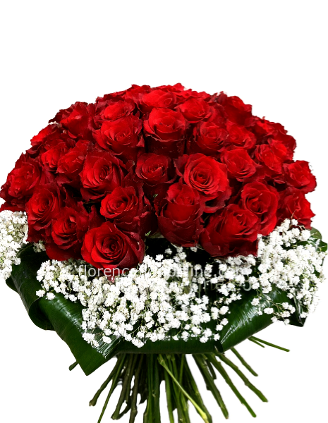 Bouquet 50 Rose rosse