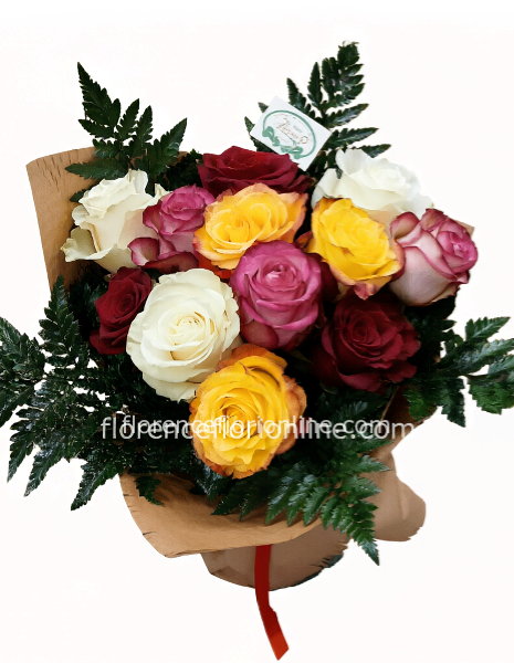 12 Rose assortite 