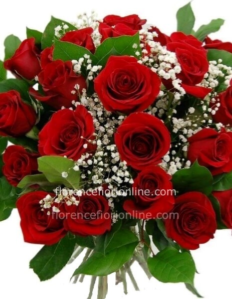 Rose rosse in Bouquet