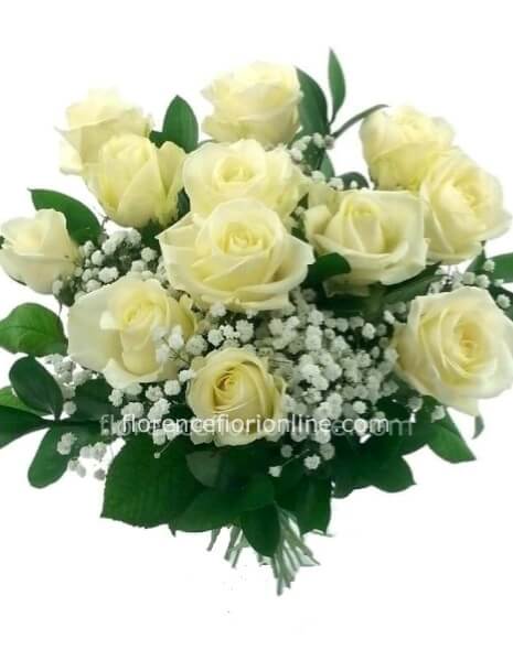 Bouquet 11 Rose bianche