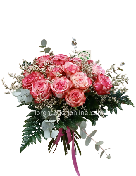 Bouquet 11 Rose rosa