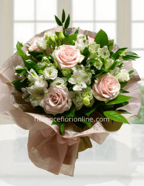 Cestino di rose e tulipani - Fiori online, vendita e consegna fiori a  domicilio, rose e bouquet