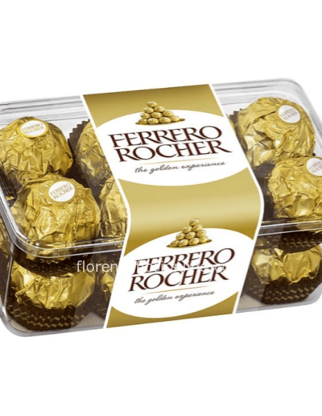 Scatola di cioccolatini Ferrero Rocher di 200 grammi.