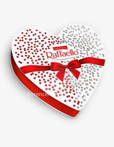 Cuore di cioccolatini Raffaello 140 grammi.
