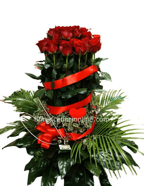 Composizione di Rose rosse