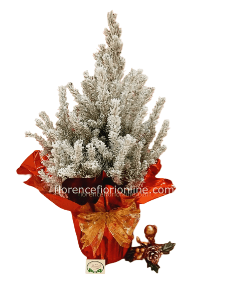 Albero di Natale innevato h 65cm