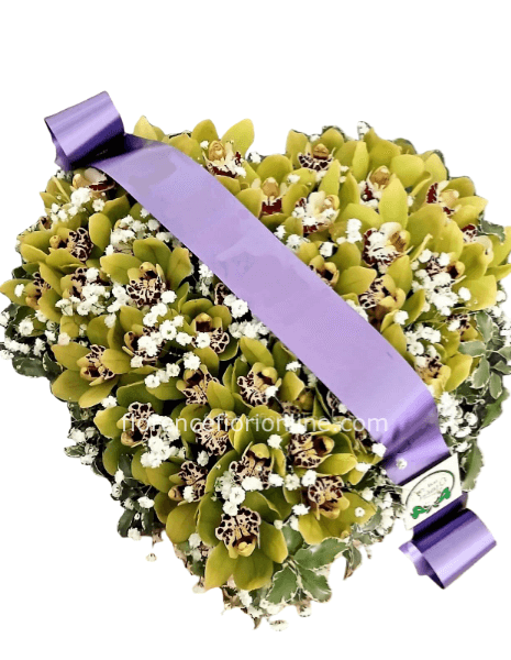 Cuore di Orchidee Ø 20 cm