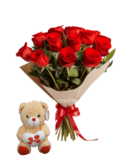 Rose Rosse e Peluche