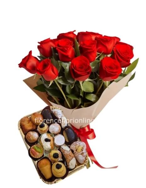 Rose rosse e Dolci